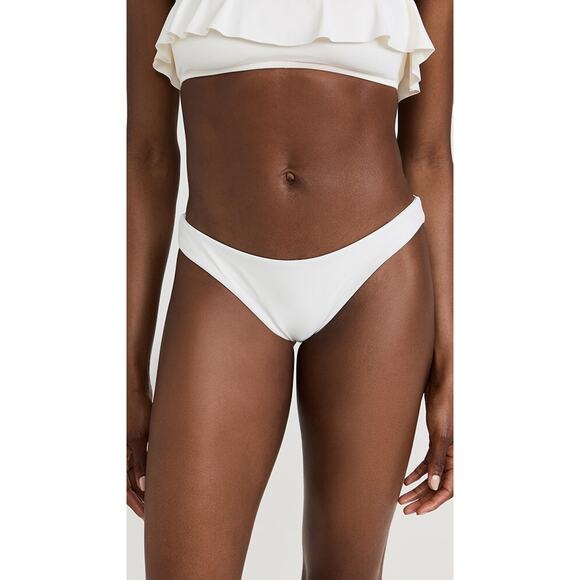 Eberjey Womens Annia Bikini Bottom Low Rise Cheeky Classic Cut Ecru Sz XS NWT - Picture 1 of 9